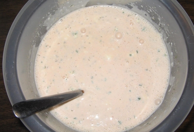 розводимо майонез водою