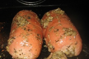 сардельки на деко