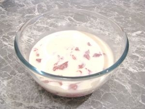заливаємо вершками