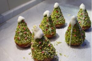 Бісквітне тістечко "Різдвяна ялинка"