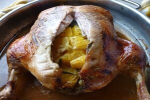 Качка з апельсинами