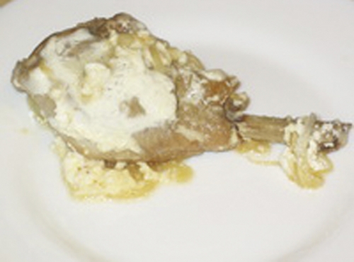 тушкована курка готова