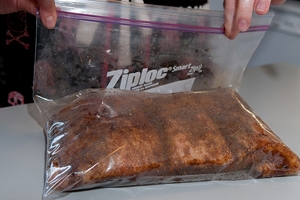 поміщаємо сало в пакет