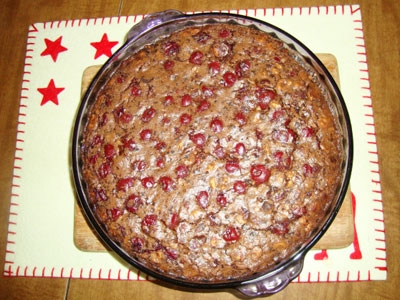 пісний пиріг з вишнею