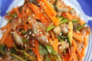 Трепанг з овочами