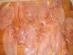 Нарізане куряче філе