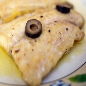 стерлядь з оливками