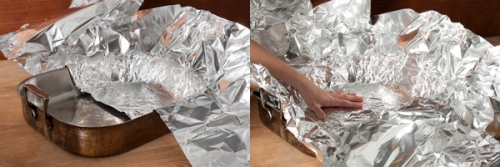 форма з фольгою