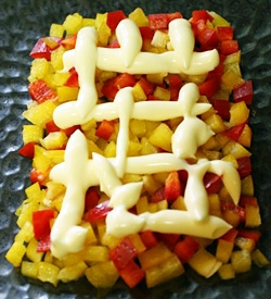 перець з майонезом