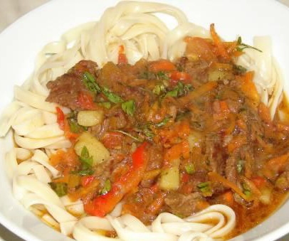 Готовий лагман по-киргизськи