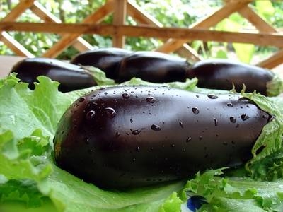 омываем баклажани