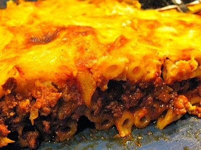 макаронник з м'ясом