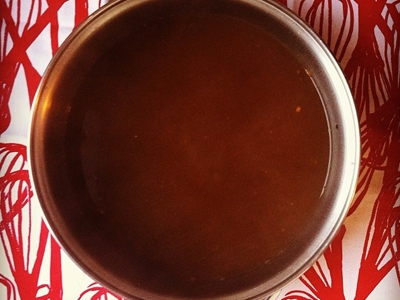 підігріваємо вино з бульйоном