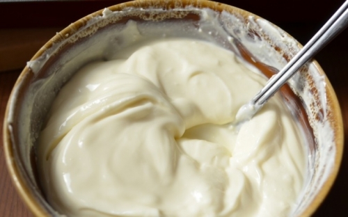 мед, цукор, сметана