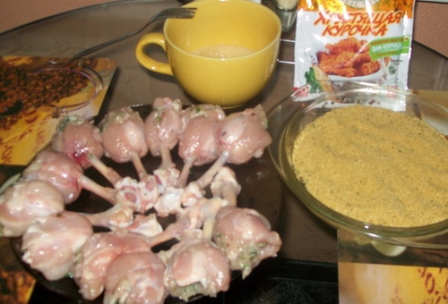 Фаршируємо крильця