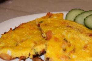 Омлет з креветками