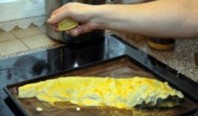 запікаємо осетра