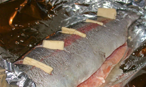 форель з маслом