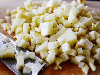 картопля кубиком