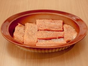 викладаємо горбушу в форму