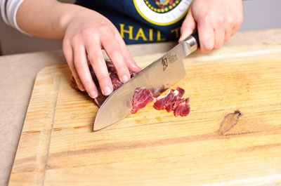 м'ясо на дошці