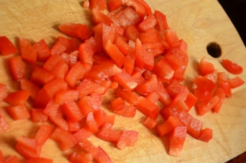 болгарський перець кубиками