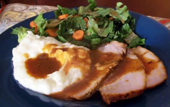 буженина в медовому соусі з гарніром