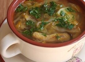 Щі з грибами