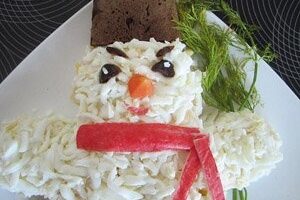 Салат "Сніговик"