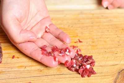 кубики м'яса