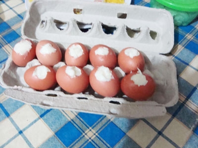 шкарлупки з пудингом