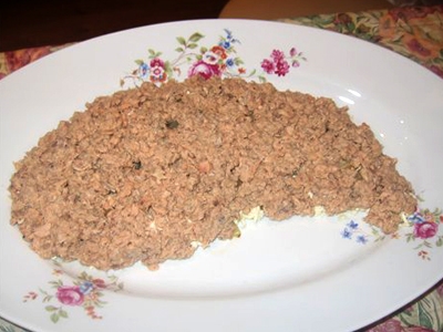 Третій шар салату Морська стихія