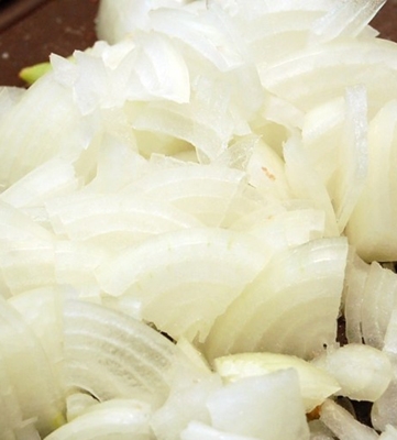 подрібнений лук