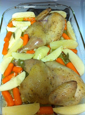 курка з овочами