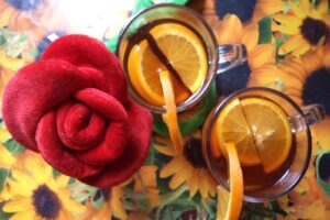 Чайний крюшон з шампанським