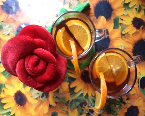 Чайний крюшон з шампанським