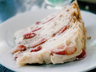 торт на тарілці