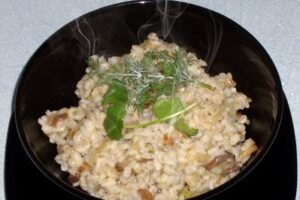 Перловка з грибами