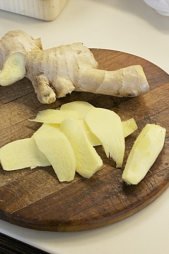 Нарізаний імбир