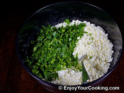 додаємо в сир зелень