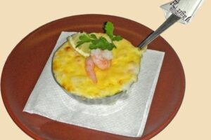 Жульєн з креветками