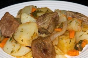 Печеня з квасолею