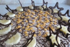 Ніжний банановий торт «Зірочка»