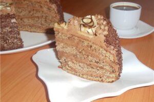 Бананово-шоколадний торт