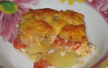 порційний шматок курячого дипломата