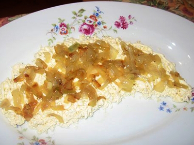 Другий шар салату Морська стихія