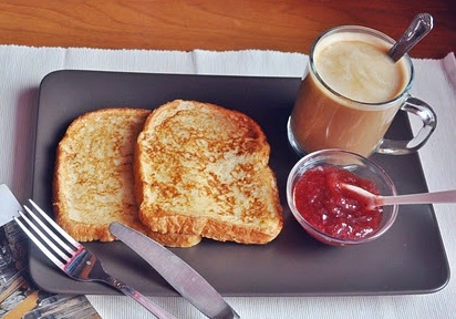 Готові грінки з кавою на сніданок