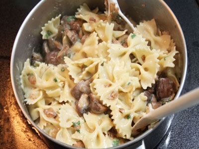 макарони і гриби