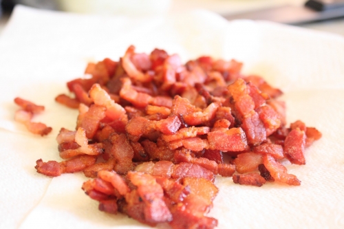 обсмажуємо бекон