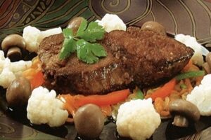 Печінка по-королівськи у лимонному соусі